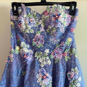 Colette Mon Cheri Periwinkle Prom Dress